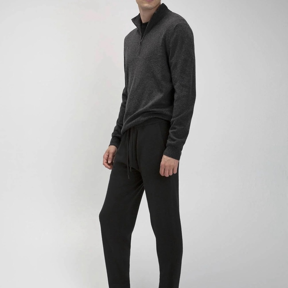 NakedCashmere Kevin Black Cashmere Jogger size Large - Picture 9 of 10